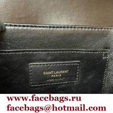 Saint Laurent Solferino Small Satchel Bag In Box Leather 634306 Black - Click Image to Close