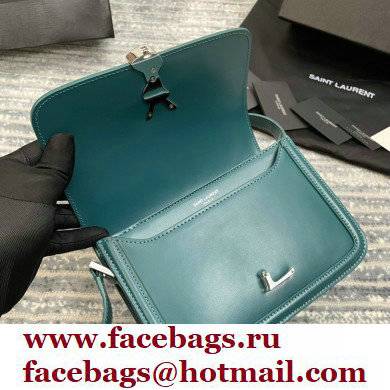 Saint Laurent Solferino Small Satchel Bag In Box Leather 634306 Green - Click Image to Close