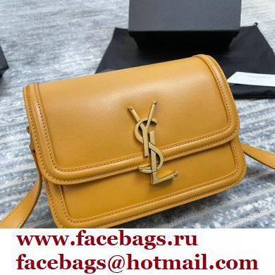 Saint Laurent Solferino Small Satchel Bag In Box Leather 634306 Yellow 02 - Click Image to Close