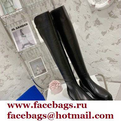 Stuart Weitzman calfskin Boot with 3.5CM Heel black - Click Image to Close