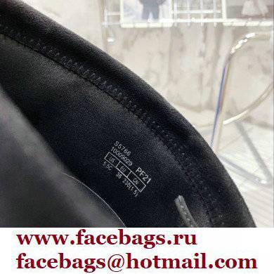 Stuart Weitzman suede Leather Boot with 2.5CM Heel black