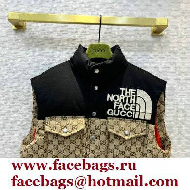 The North Face x Gucci padded vest BLACK 2021 - Click Image to Close