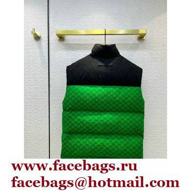 The North Face x Gucci padded vest GREEN 2021