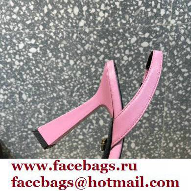Versace Heel 11cm La Medusa Sling-back Pumps Pink/Crystal 2021