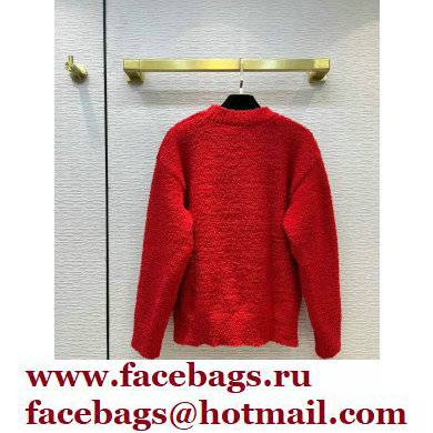chanel 2021 FALL WINTER CC LOGO SWEATER RED