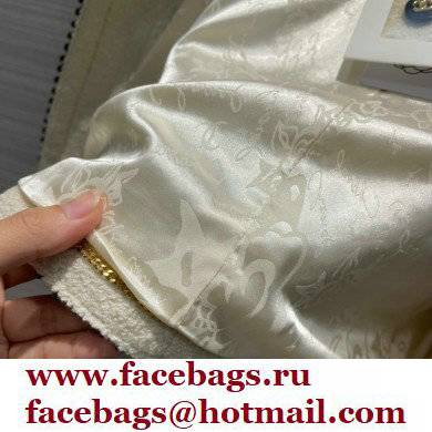 chanel 2021 FALL WINTER white tweed jacket
