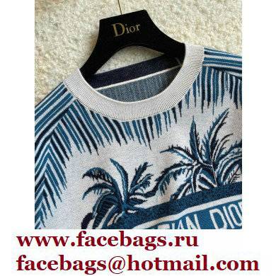 dior palms motif cashmere sweater 2021