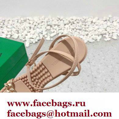 Bottega Veneta Heel 9cm Chain Dot Sandals Nude 2022