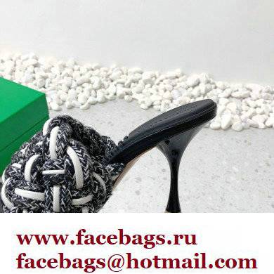 Bottega Veneta Heel 9cm Lido Braided Intrecciato Mules Sandals Black 2022 - Click Image to Close