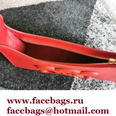 CELINE SHOULDER BAG CUIR TRIOMPHE in Smooth Calfskin RED