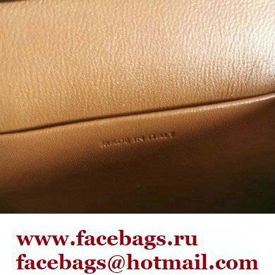 CELINE mini Triomphe Bag in shiny calfskin tan