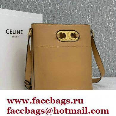 Celine bucket maillon Triomphe calfskin bag apricot - Click Image to Close