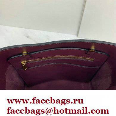 Celine bucket maillon Triomphe calfskin bag burgundy - Click Image to Close