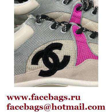 Chanel CC Logo Suede Calfskin Sneakers 04 2022