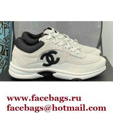 Chanel CC Logo Suede Calfskin Sneakers 07 2022