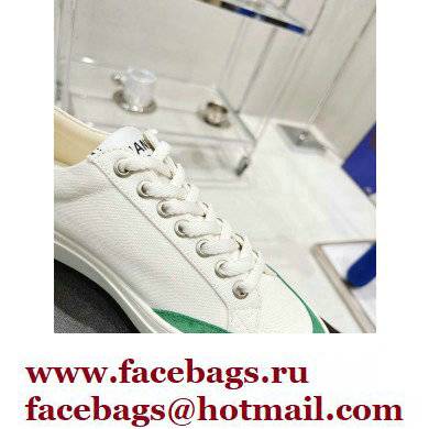 Chanel Canvas and Suede Sneakers White/Green 2022