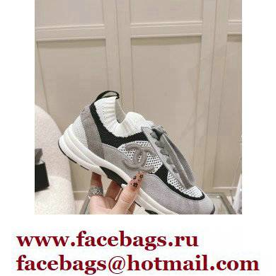 Chanel Knit and Suede Calfskin Sneakers G38750 02 2022