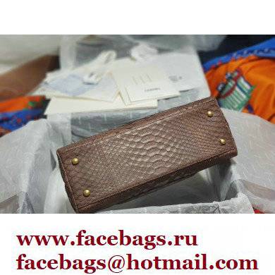 Chanel Python Coco Handle Medium Flap Bag with Top Handle 01