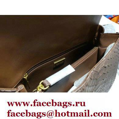 Chanel Python Coco Handle Medium Flap Bag with Top Handle 01