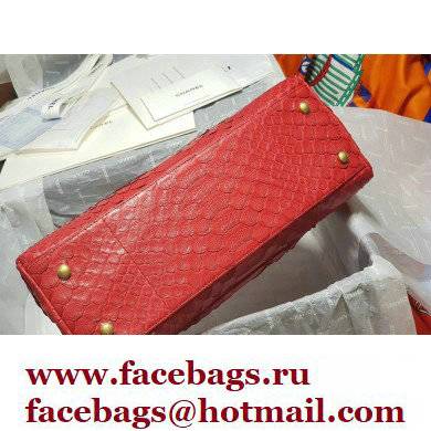 Chanel Python Coco Handle Medium Flap Bag with Top Handle 04