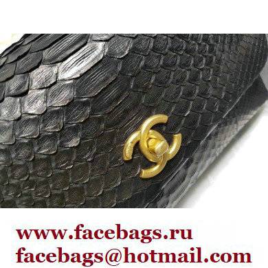 Chanel Python Coco Handle Medium Flap Bag with Top Handle 05