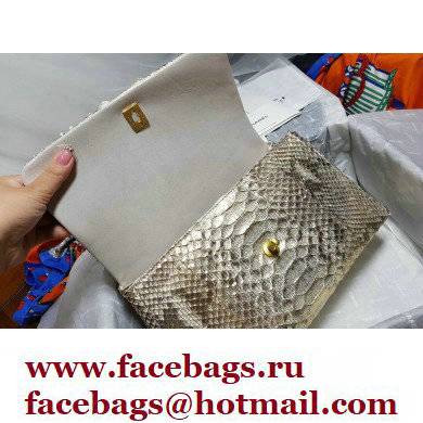 Chanel Python Coco Handle Medium Flap Bag with Top Handle 10