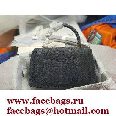 Chanel Python Coco Handle Medium Flap Bag with Top Handle 11