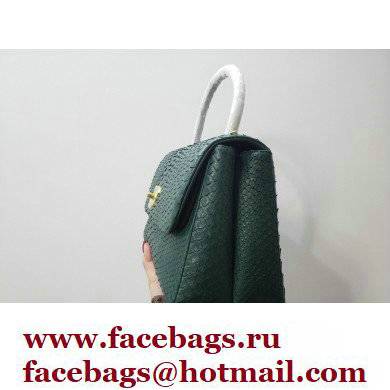 Chanel Python Coco Handle Medium Flap Bag with Top Handle 13