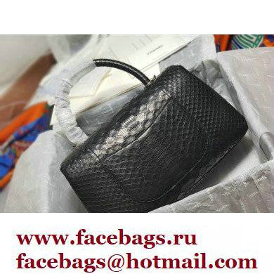 Chanel Python Coco Handle Medium Flap Bag with Top Handle 21