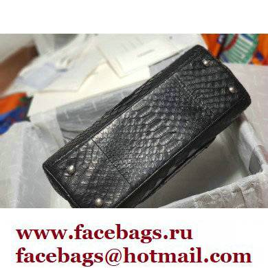 Chanel Python Coco Handle Medium Flap Bag with Top Handle 21