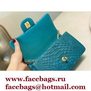 Chanel Python Coco Handle Mini Flap Bag with Top Handle 01