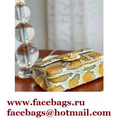 Chanel Python Coco Handle Mini Flap Bag with Top Handle 02