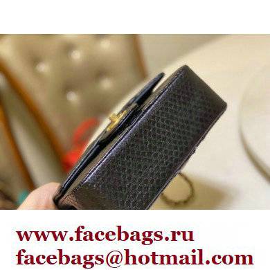 Chanel Python Coco Handle Mini Flap Bag with Top Handle 11