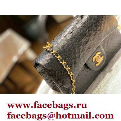 Chanel Python Coco Handle Mini Flap Bag with Top Handle 18