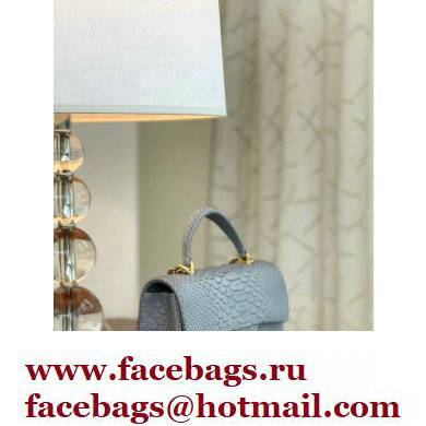 Chanel Python Coco Handle Mini Flap Bag with Top Handle 19