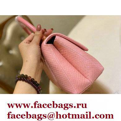 Chanel Python Coco Handle Small Flap Bag with Top Handle 04