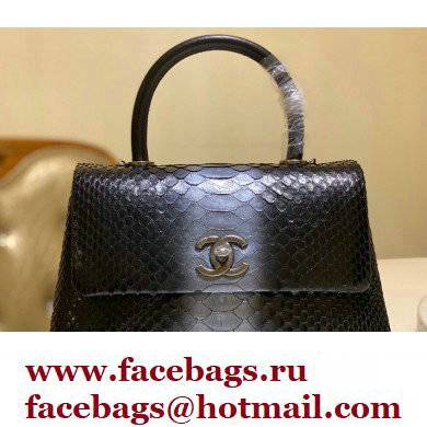 Chanel Python Coco Handle Small Flap Bag with Top Handle 05