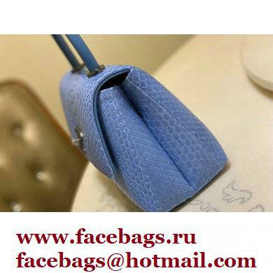 Chanel Python Coco Handle Small Flap Bag with Top Handle 06