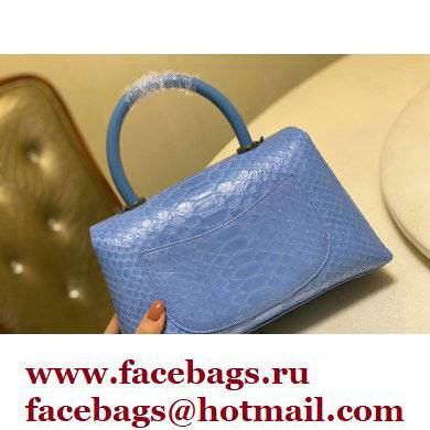 Chanel Python Coco Handle Small Flap Bag with Top Handle 06