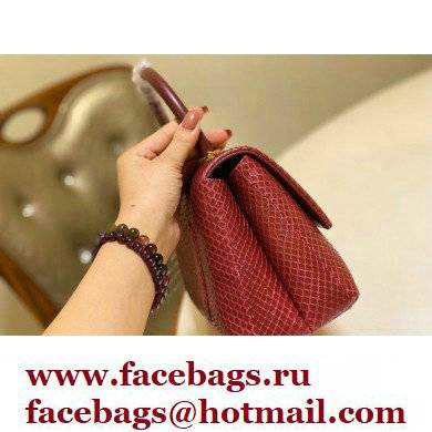 Chanel Python Coco Handle Small Flap Bag with Top Handle 07