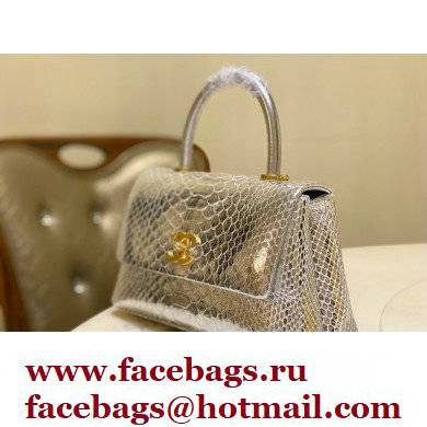 Chanel Python Coco Handle Small Flap Bag with Top Handle 12