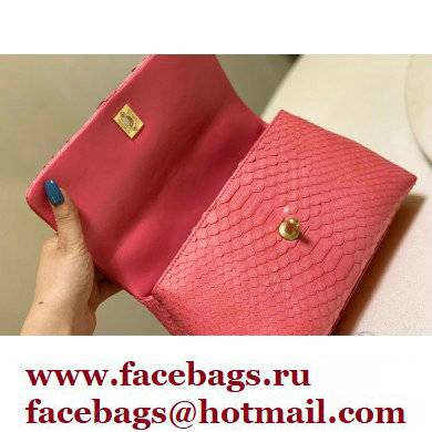 Chanel Python Coco Handle Small Flap Bag with Top Handle 14