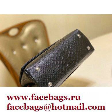 Chanel Python Coco Handle Small Flap Bag with Top Handle 15