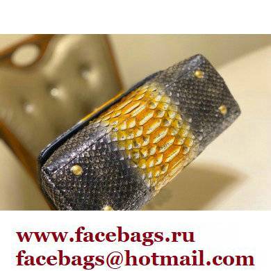 Chanel Python Coco Handle Small Flap Bag with Top Handle 16