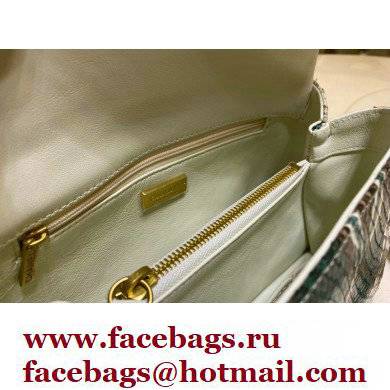 Chanel Python Coco Handle Small Flap Bag with Top Handle 23