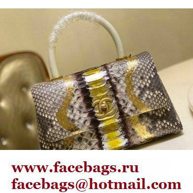 Chanel Python Coco Handle Small Flap Bag with Top Handle 25