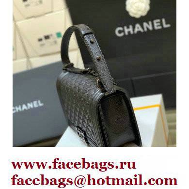 Chanel so black Le Boy Bag In caviar Leather (Original Quality) - Click Image to Close