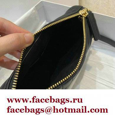 Dior Small Vibe Hobo Bag in Cannage Lambskin Black 2022