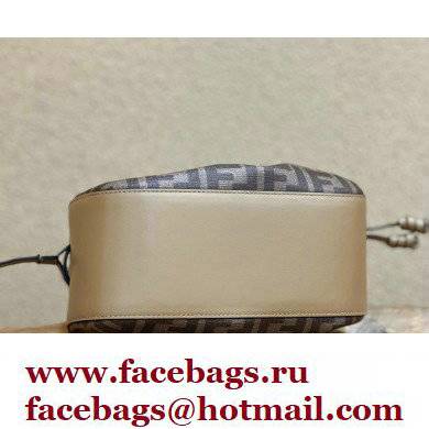 Fendi Pomodorino Drawstring Mini Bucket Bag Brown FF fabric 2022 - Click Image to Close