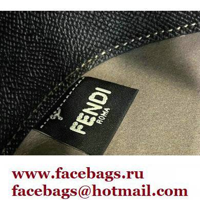 Fendi Pomodorino Drawstring Mini Bucket Bag Leather Black 2022